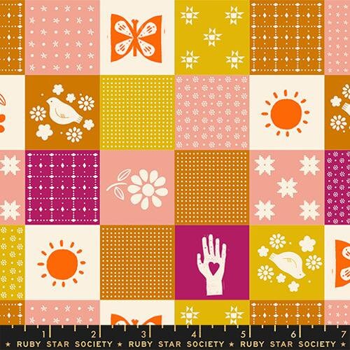 Sugar Maple Patchwork | Melon | Ruby Star Society Fabric