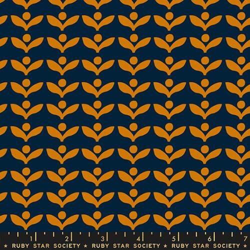 Sugar Maple "Bud" in Navy by Ruby Star Society Fabric