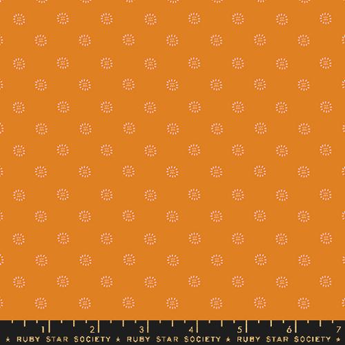 Favorite Flowers | Stamped Flower | Turmeric | Ruby Star Society Fabric