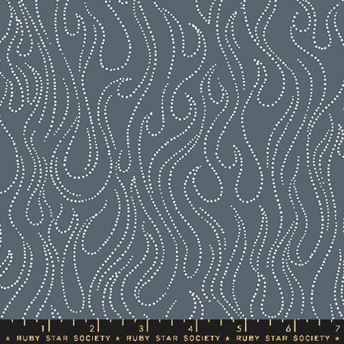 Teddy And The Bears "Flames" in Ghostly by Ruby Star Society Fabric