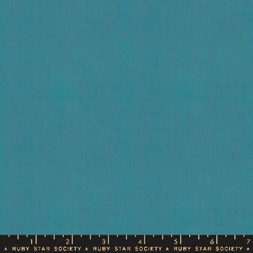 Warp Weft Hue in Deep Turquoise by Ruby Star Society Fabric