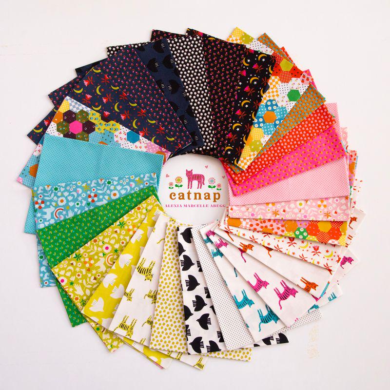 Catnap | Mini Dot | Black on Natural | Ruby Star Society Fabric