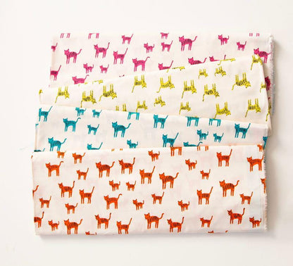 Catnap “Tiger Stripes” in Orange by Ruby Star Society Fabric