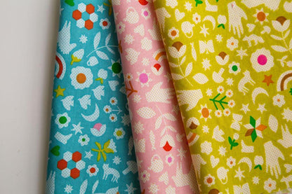 Catnap “Little Luck” in Pistachio by Ruby Star Society Fabric