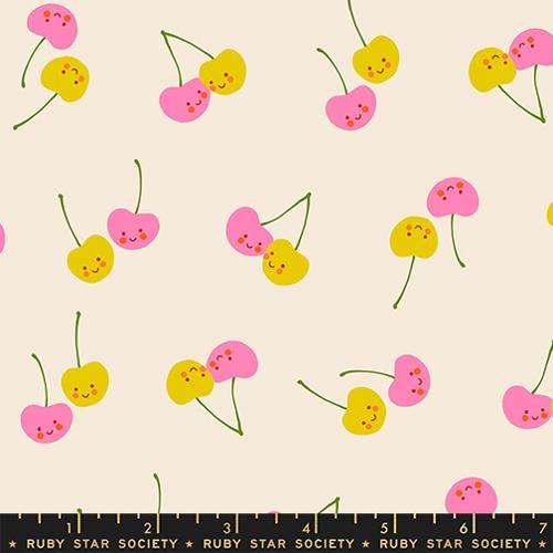 Trinketry "Cherry Friends" in Natural by Ruby Star Society Fabric