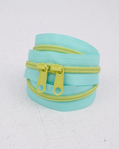 Zipper in Lime Splash by Renaissance Ribbons