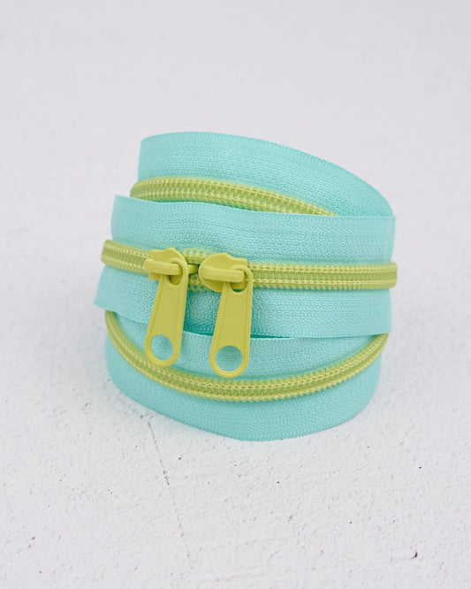 Zipper in Lime Splash by Renaissance Ribbons