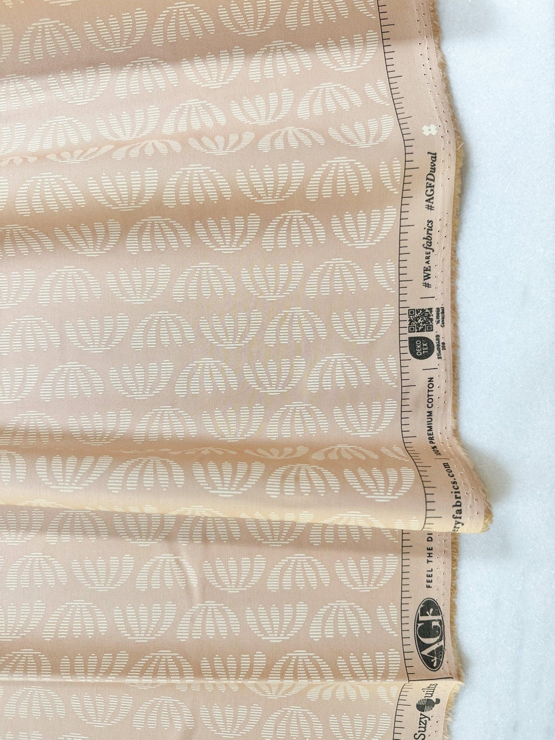 Duval "Boho Leaves" in Pearl by Art Gallery Fabrics