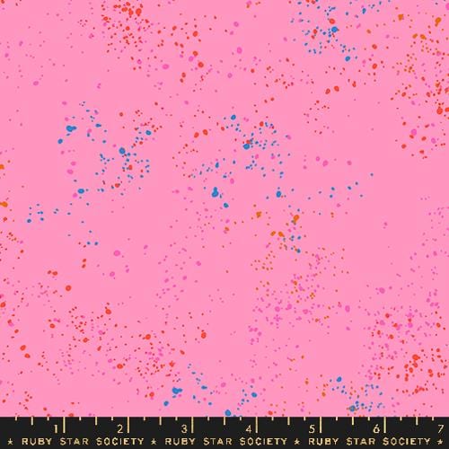 Speckled in Flamingo by Ruby Star Society Fabric