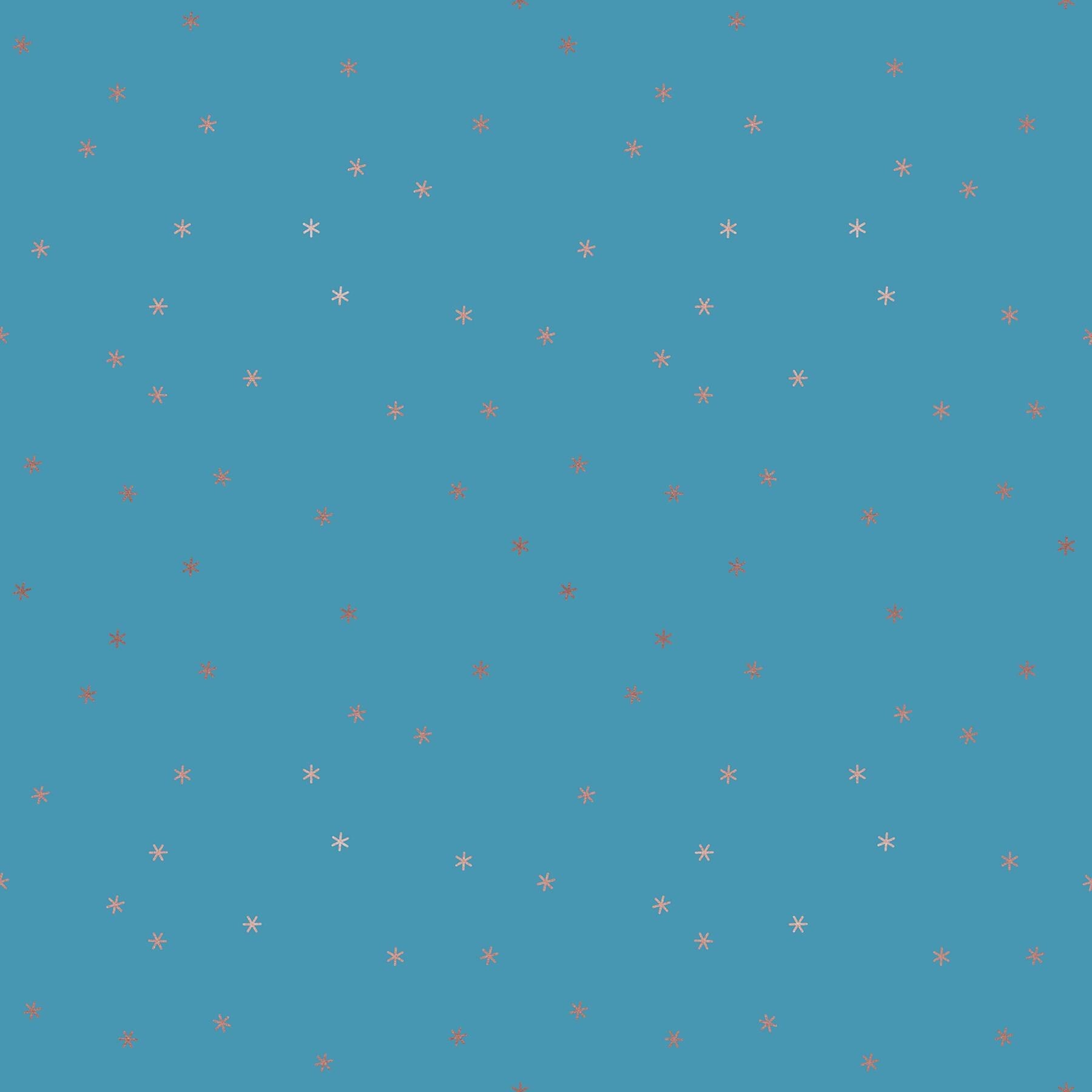 Spark in Vintage Blue Metallic by Ruby Star Society Fabric