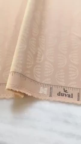 Duval "Boho Leaves" in Pearl by Art Gallery Fabrics