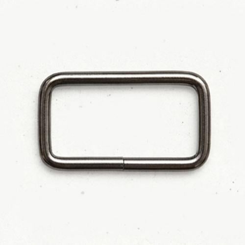 1.5" Rectangle Ring in Gunmetal by Stitch Supply