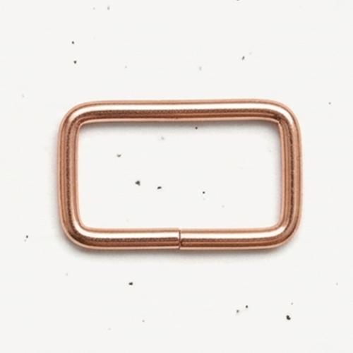 1" Rectangle Ring in Rose Gold by Stitch Supply