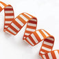 1.5" Bold Stripe Webbing in Saddle/Off White by Stitch Supply Co