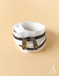 30" Zipper in White Gunmetal by Minki Kim